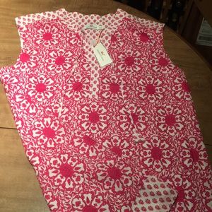 Bright Pink and White Vineyard Vines NWT Shift
